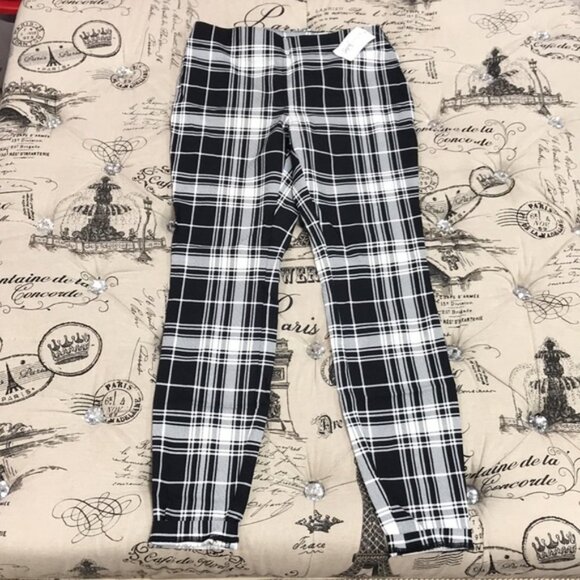 Maison Jules Plaid Pull-On Ponte-Knit Pants - Picture 5 of 6